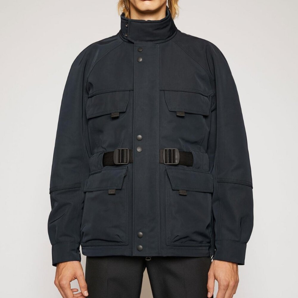 BNWT SS20 ACNE STUDIOS NAVY TECH-TWILL FIELD JACKET 48